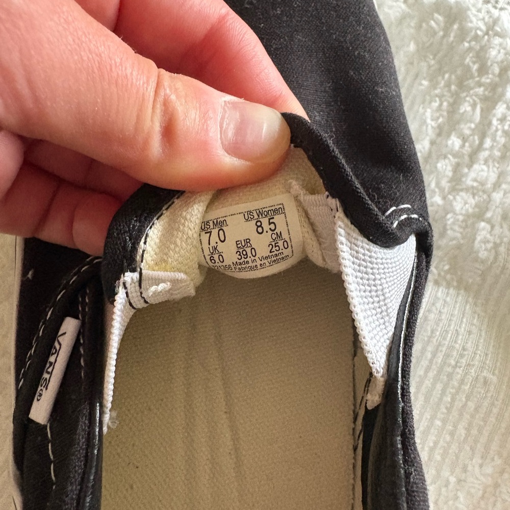 Platform Black Slip on Vans - Picture 5 of 5